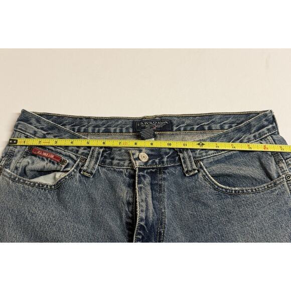 Vintage US Polo Assn Jeans Mens 34x34 Blue Carpenter Utility Workwear Y2K - Picture 16 of 16